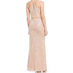 Adrianna Papell lace blouson dress